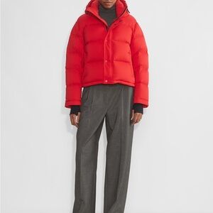 Aritzia Super Puff Shorty Red Puffer Jacket XS